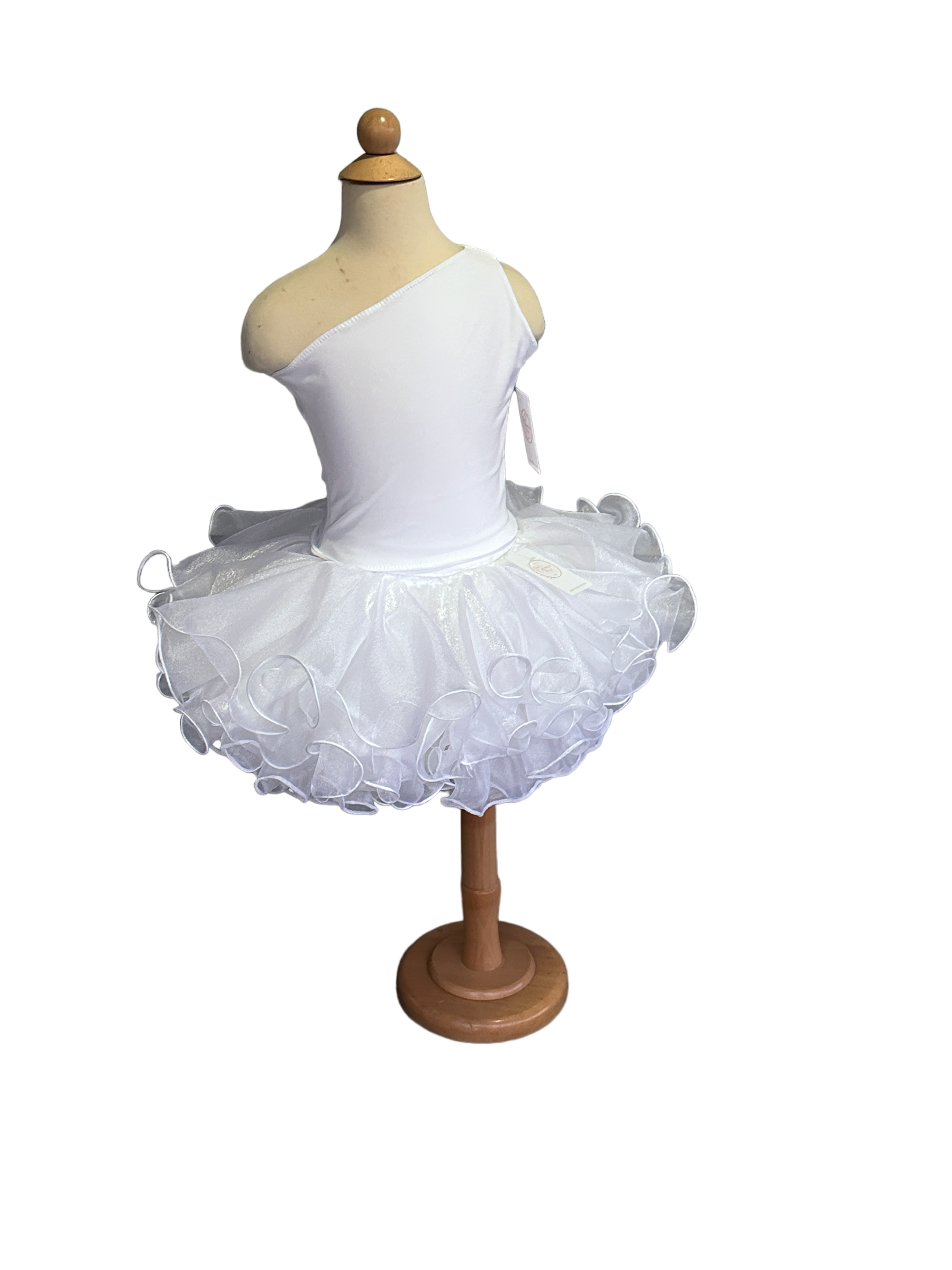 Enchanting Toddler Cupcake One-Shoulder Pageant Dress